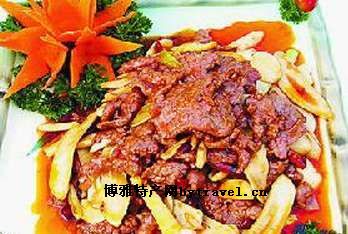 蒜仔爆梅花鹿肉